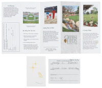Charles Bukowski's Memorial Service ephemera
