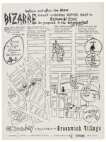 Cafe Bizarre promotional map of Greenwich Village