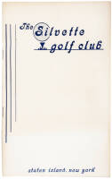 The Silvette Golf Club: 50th Anniversary, 1935-1985