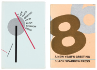 Black Sparrow Press New Years Greetings for 1985 and 1986