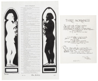 Two Beat poetry broadsides