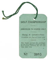 Golf Championship Admission Ticket - British Open 1946 ticket