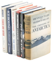 Six books signed by noted adventurers