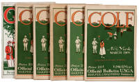Golf: By Appointment an Official Bulletin of the United States Golf Association - six issues from 1902-1918