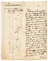 Manuscript report of escaped participant of 1843 slave uprising