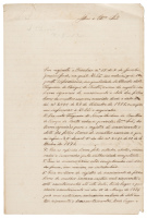Letter from parish priest concerning the implementation of Law of the Free Womb 1882 in Brazil