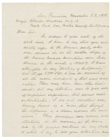 Autograph letter signed by Theodore H. Hittell regarding the Donner Party