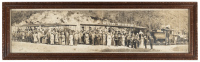 Original panoramic photograph of the Mt. Tamalpais & Muir Woods passenger train