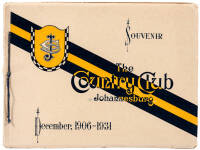 A Souvenir of The Country Club Johannesburg, Issued to Commemorate the Twenty-Fifth Anniversary, 1906-1931