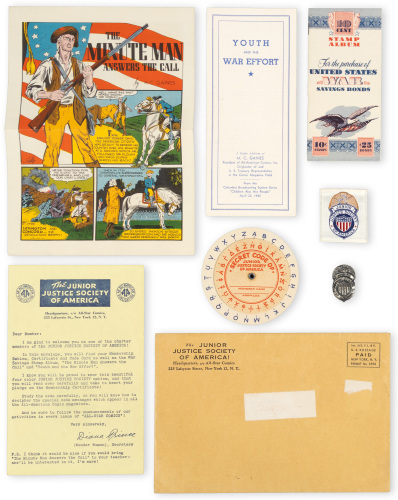JUNIOR JUSTICE SOCIETY OF AMERICA Membership Kit * Fully Intact