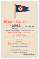 The Yukon Company. Miner's Outfit.