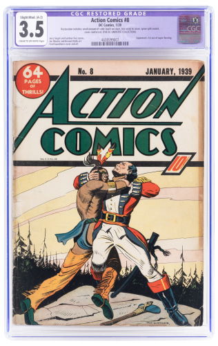 ACTION COMICS No. 8 * 1st Super-Hearing
