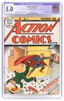 ACTION COMICS No. 7 * 2nd SUPERMAN Cover