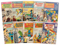ACTION COMICS Nos. 187, 188, 192, 196, 198, 200, 203, 204, 208, 210 * Lot of Ten Comics