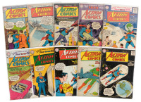 ACTION COMICS Nos. 213, 214, 215, 219, 220, 221, 222, 223, 224, 229 * Lot of Ten Comics