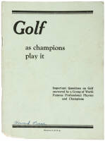 Golf as Champions Play It