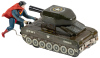 SUPERMAN Battery-Operated Tank Toy with Original Box * Linemar, 1958 - 2