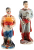 SUPERMAN Carnival Chalkware Statues * Lot of Two * 1940s - 4