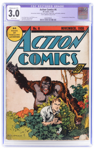 ACTION COMICS No. 6 * 1st Appearance of Jimmy Olsen