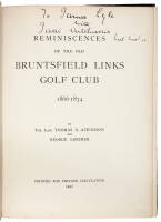 Reminiscences of the Old Bruntsfield Links Golf Club, 1866-1874