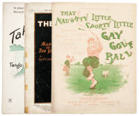 Three sets of sheet music from turn of the century golf tunes