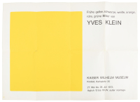 Silkscreen poster for exhibition at the Kaiser Wilhelm Museum