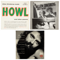 Three Allen Ginsberg poetry LPs