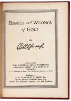 Rights and Wrongs of Golf