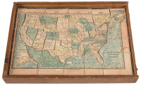 Puzzle map of the United States