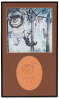 Framed autograph and sketch by Maurice Sendak