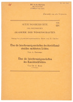 &Uuml;ber die Interferenzeigenschaften des durch Kanalstrahlen emittierten Lichtes von A. Einstein. &Uuml;ber die Interferenzeigenschaften des Kanalstrahllichtes von Dr. E. Rupp