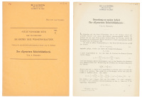 Two Papers on the General Theory of Relativity