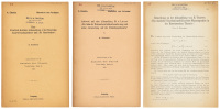 Three author offprints by Albert Einstein
