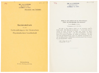 Bemerkung zu E. Gehrckes Notiz "&Uuml;ber den &Auml;ther" [with] Notiz zu der Arbeit von A. Friedmann "&Uuml;ber die Kr&uuml;mmung des Raumes"