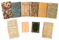 Ten nineteenth-century miniature almanacs