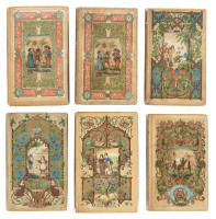 Six volumes in color lithograph bindings