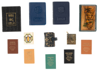 Twelve miniature books with religious themes