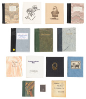 Seventeen miniature volumes from presses beginning with the letter A
