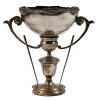 Silver plated golf trophy