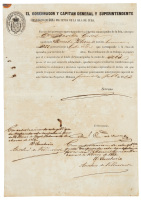 Work contract for an emancipated slave in Cuba, 1862