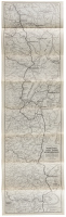 Automobile Road Map from Mono Lake to Lake Tahoe and Feather River Region, Showing Resorts, Camp Sites, Fishing Streams, Lakes, Mountain Peaks, and Trails