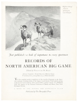 Records of North American Big Game - Publisher's Prospectus