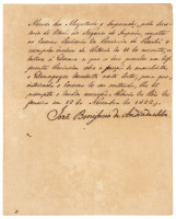 Decree from Jos&eacute; Bonif&aacute;cio de Andrada e Silva on the suppression of anarchists and demagogues