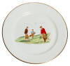 Carlton Ware plate with illustration of golfers