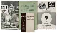 Four pamphlets on golf
