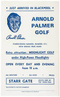 Original flier for the Arnold Palmer Starr Gate minature golf course in Blackpool, England