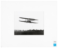 Orville and Wilbur Wright aloft at Simms Station, Dayton, Ohio