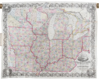 Colton's Railroad & Township Map of the Western States Compiled from the United States Surveys