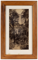 Albumen print of Yosemite Bridal Veil Falls