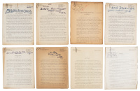 Collection of twelve original typescripts that were turned into his autobiography, I've Killed Men: An Epic of Early Arizona